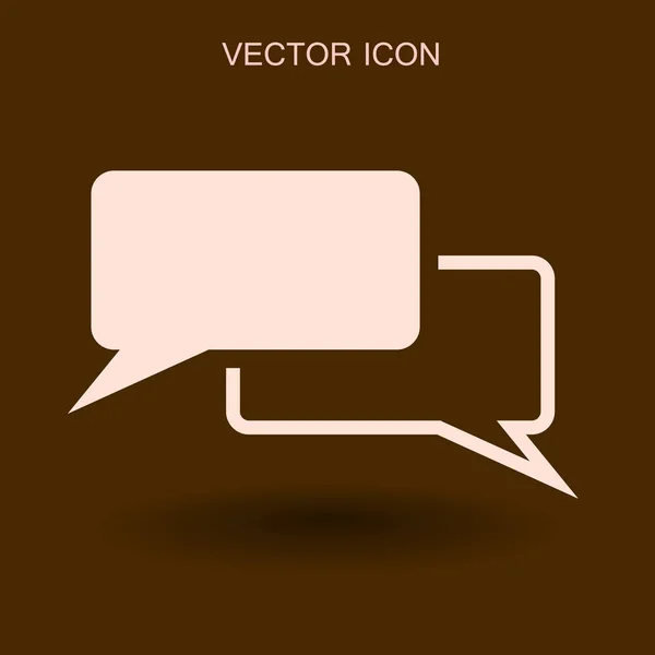 Icono de diálogo vector ilustración — Vector de stock