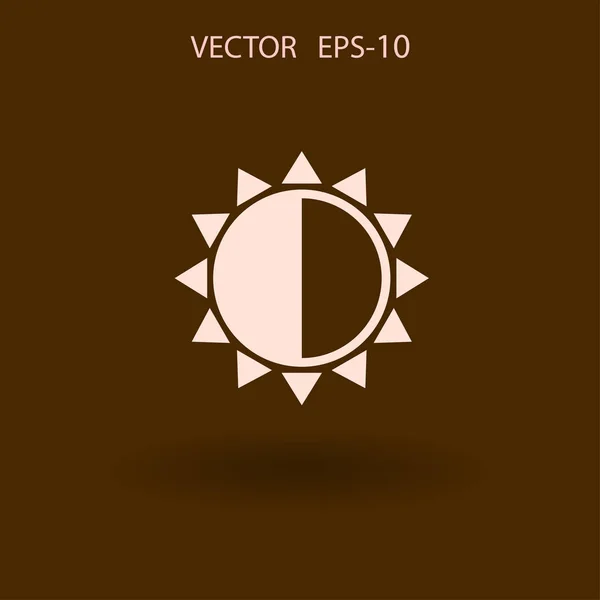 Brightness icon. vector illustration — Stock Vector