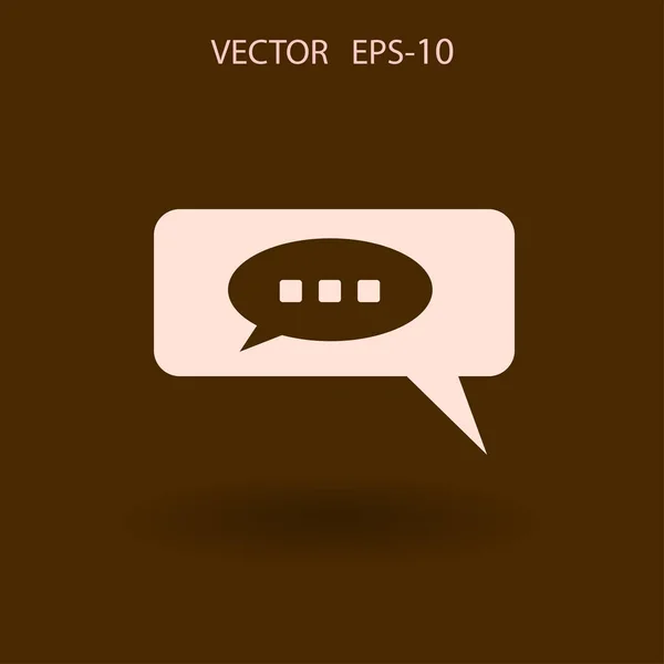 Chat-Symbol. Vektorillustration — Stockvektor