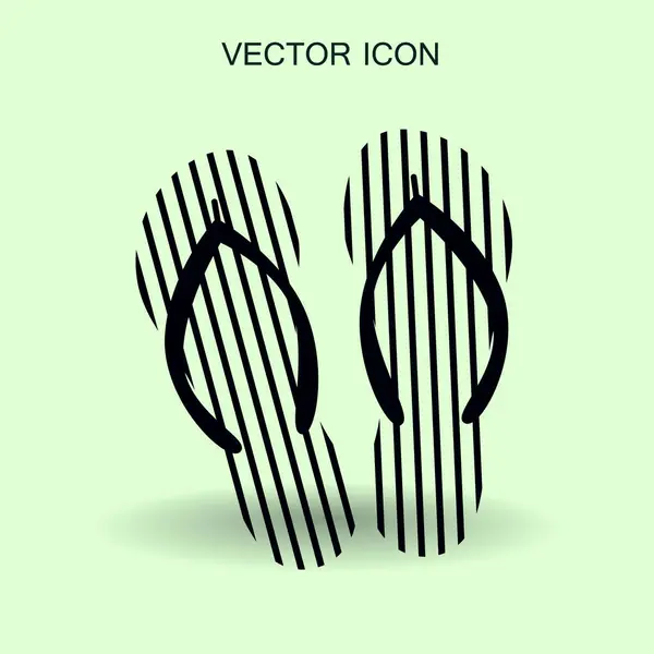 Flip flops ícone ilustração vetorial — Vetor de Stock
