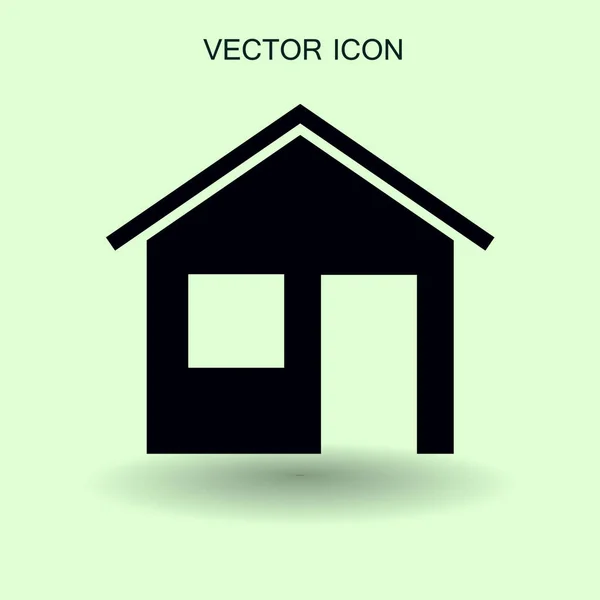 Ilustração do vetor do ícone da casa — Vetor de Stock