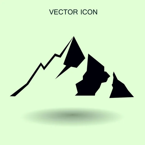 Montanha ícone vetor ilustração —  Vetores de Stock