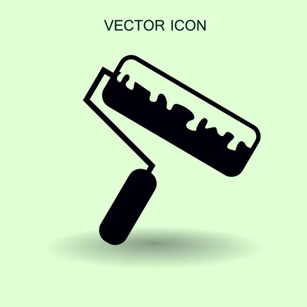Illustration vectorielle d'icône de peinture à rouleaux — Image vectorielle