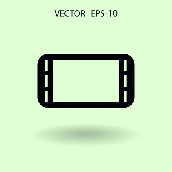 Flache Ikone des Gamepads. Vektorillustration — Stockvektor