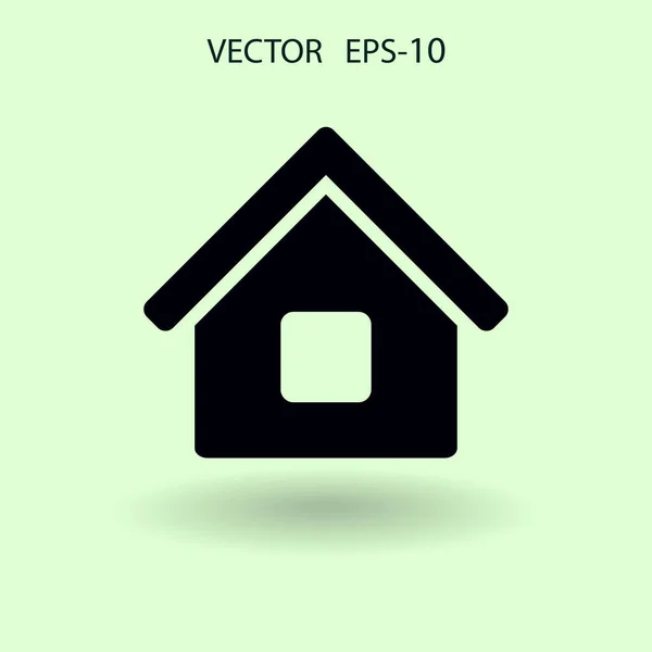 Icono plano de la casa. ilustración vectorial — Archivo Imágenes Vectoriales