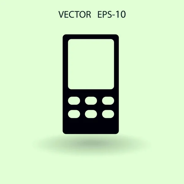 Icône plate du téléphone portable. illustration vectorielle — Image vectorielle