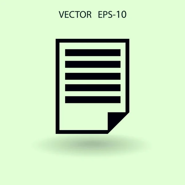 Ikon catatan yang datar. ilustrasi vektor - Stok Vektor
