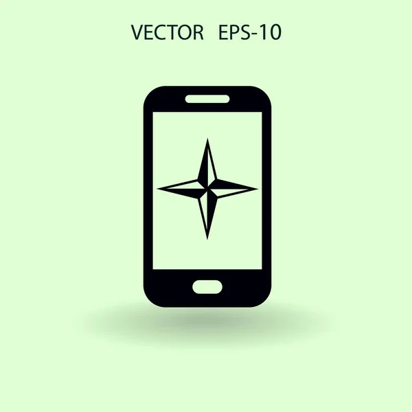 Flat ikonen av smartphone. vektor illustration — Stock vektor