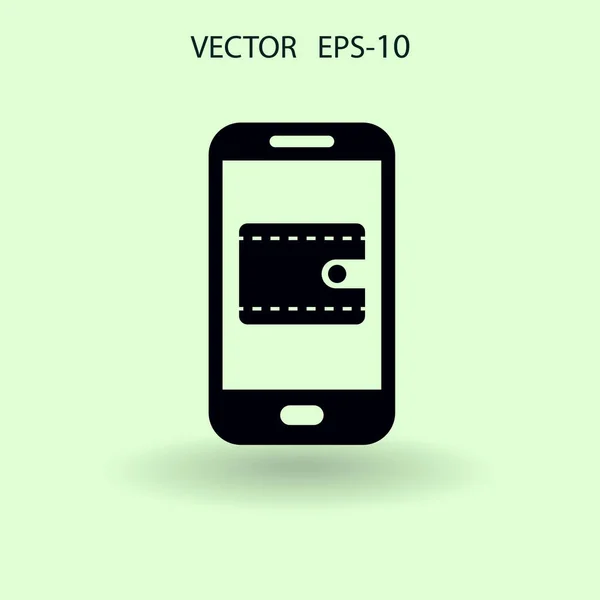 Icono de compras en línea. ilustración vectorial — Vector de stock