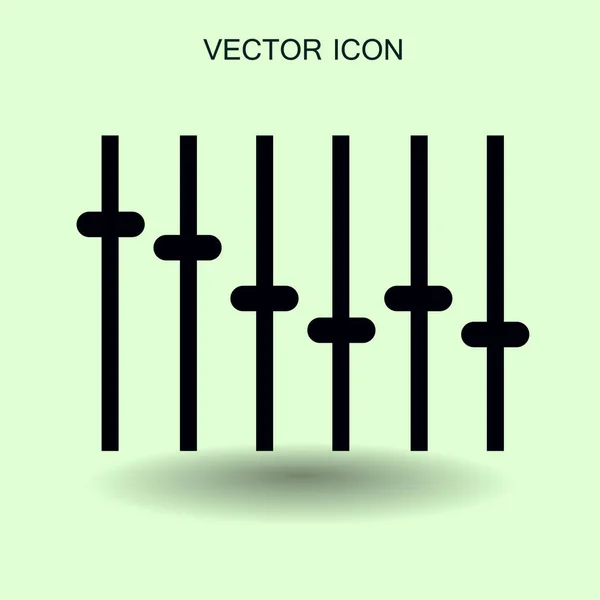 Ecualizador en ilustración vectorial de estilo retro — Vector de stock