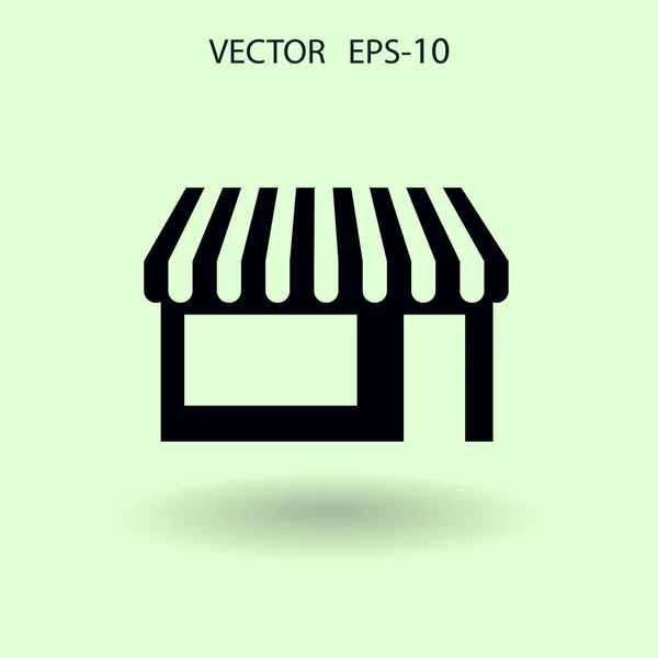 Піктограма плоского магазину, векторна ілюстрація — стоковий вектор