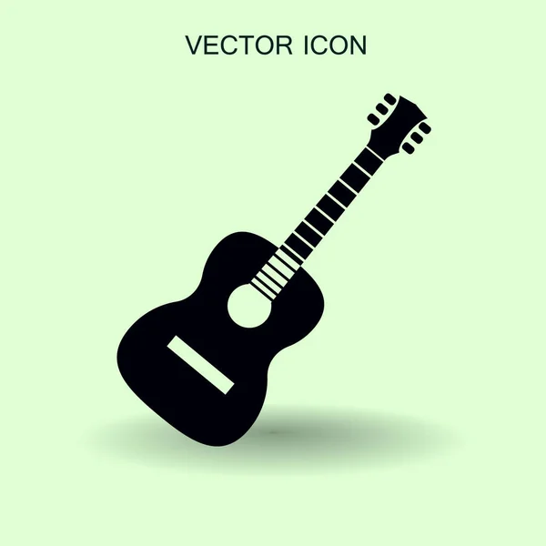 Illustration vectorielle icône guitare — Image vectorielle