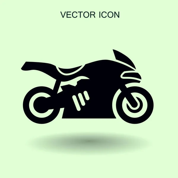 Motorrad Ikone Vektor Illustration — Stockvektor