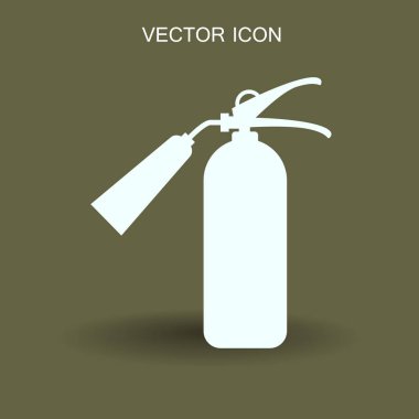 işareti yangın söndürücü simge vektör çizim