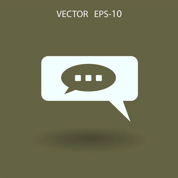 Chat-Symbol. Vektorillustration — Stockvektor