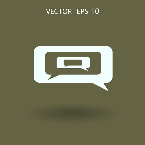 Icono de chat. ilustración vectorial — Vector de stock