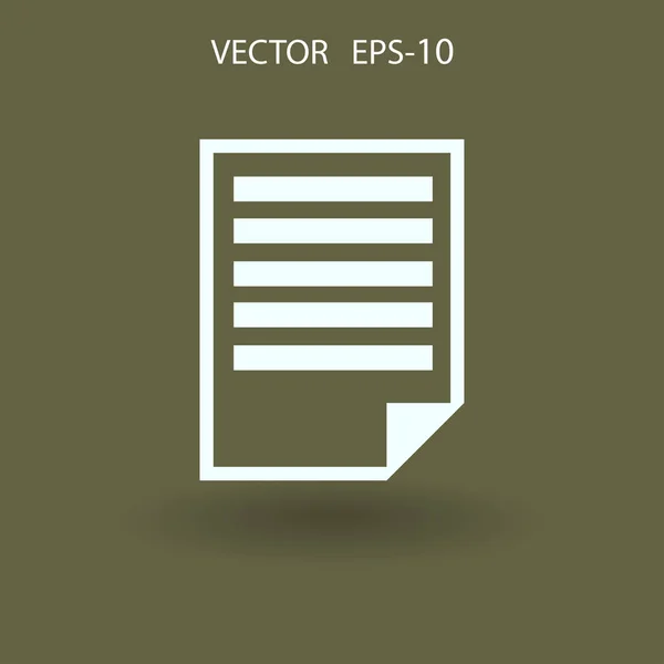 Icône plate de notes. illustration vectorielle — Image vectorielle