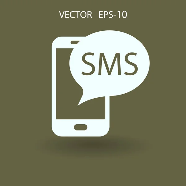 Sms icon. vector illustration — Stock Vector