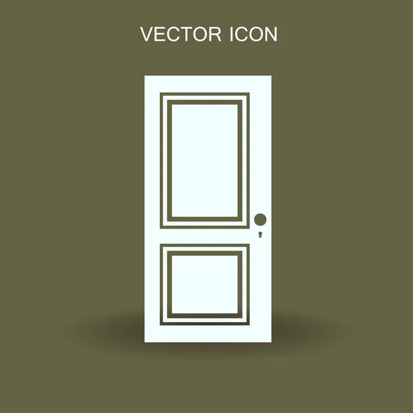 Illustration vectorielle porte fermée — Image vectorielle