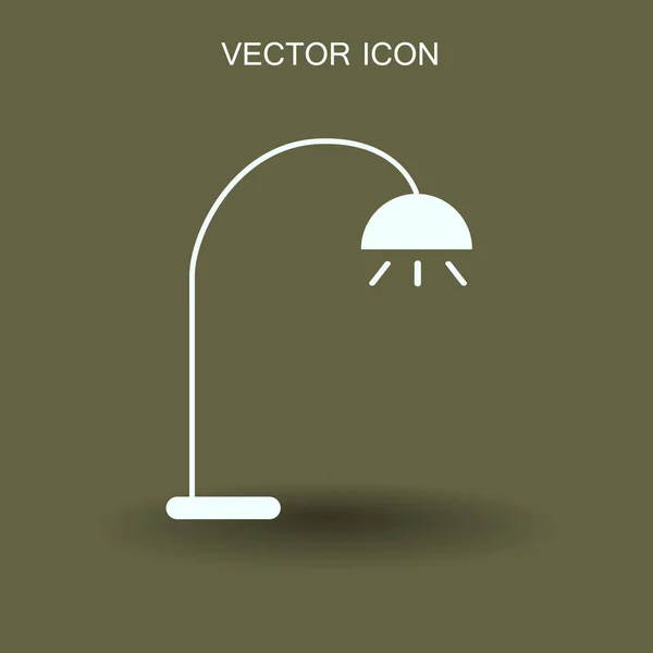 Lampadaire icône vectoriel illustration — Image vectorielle