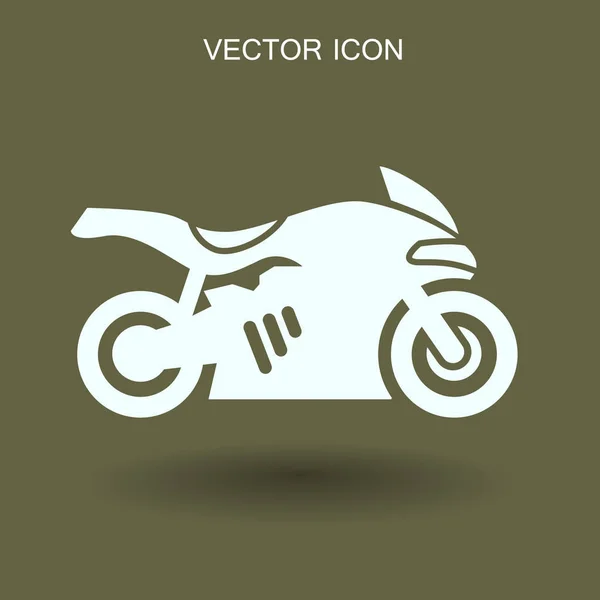 Motocicleta ícone vetor ilustração — Vetor de Stock