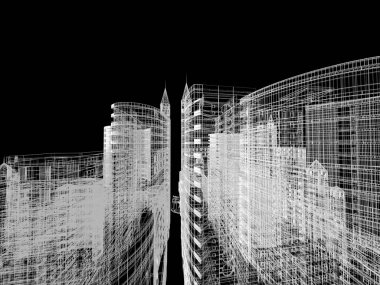 Mimari arka plan illüstrasyon