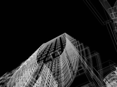 Mimari arka plan illüstrasyon