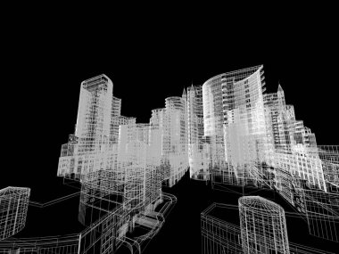 Mimari arka plan illüstrasyon