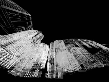 Mimari arka plan illüstrasyon