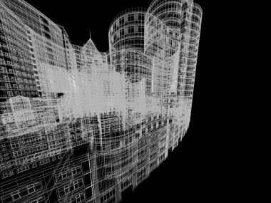 Mimari arka plan illüstrasyon