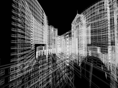 Mimari arka plan illüstrasyon