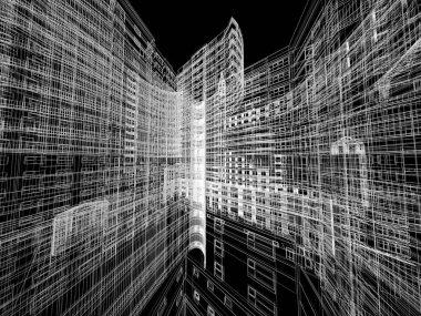 Mimari arka plan illüstrasyon