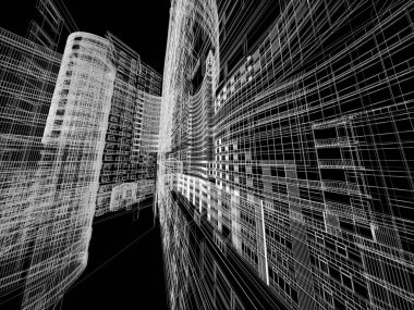 Mimari arka plan illüstrasyon