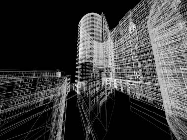 Mimari arka plan illüstrasyon