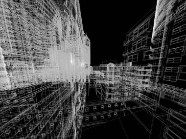 Mimari arka plan illüstrasyon