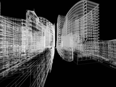 Mimari arka plan illüstrasyon