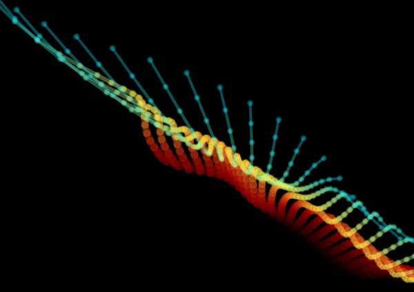 Tecnologia astratta e background ingegneristico con elementi organici originali. Illustrazione vettoriale — Vettoriale Stock