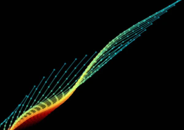 Tecnologia astratta e background ingegneristico con elementi organici originali. Illustrazione vettoriale — Vettoriale Stock