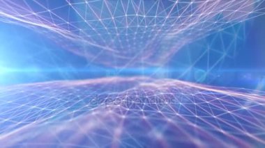 Pleksus teknoloji ve mühendislik arka plan ile özgün organik hareket soyut