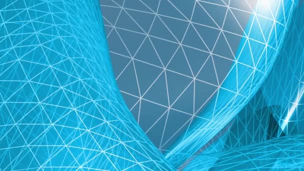 Technologie abstraite et fond d'ingénierie avec mouvement organique original 