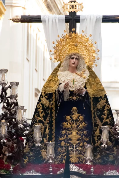 Processione di La Semana Santa in Spagna, Andalusia, Siviglia . — Foto Stock