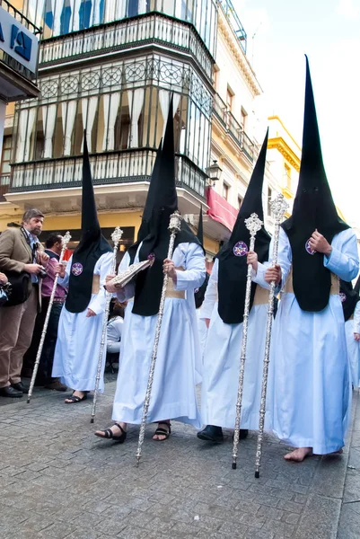La Semana Santa πομπή στην Ισπανία, Ανδαλουσία — Φωτογραφία Αρχείου