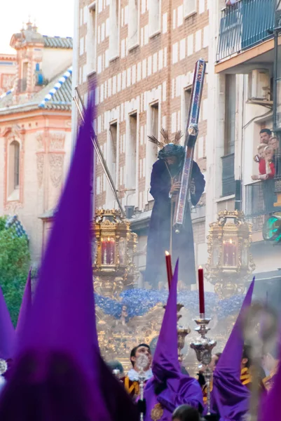 La Semana Santa Procession in Spain, Andalucia, Seville. — Stock Photo, Image