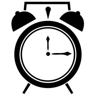 Retro saat çalar saat simgesi. EPS 10 vektör çizim
