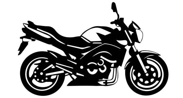 Superbike sportmotorcykel med hjälm. EPS-10 vektorillustration — Stock vektor