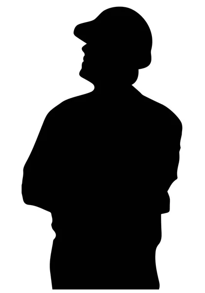 Okänd manliga person illustration. EPS-10 vektorillustration — Stock vektor