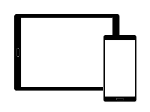 Design reattivo icona dello schermo di laptop, tablet e smartphone per app e siti web. Eps 10 illustrazione vettoriale — Vettoriale Stock