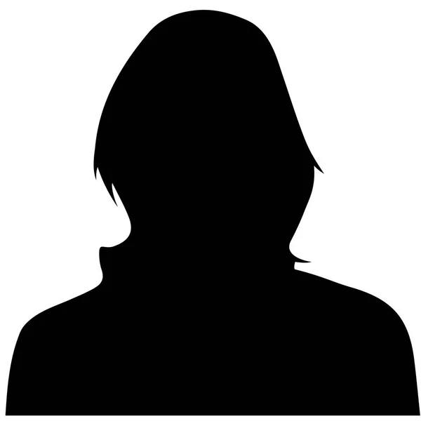 Women heads silhouettes. Eps 10 vector illustration — Stock Vector