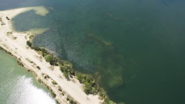 Bir dron ile güzel sahne