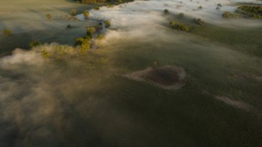 Bir dron ile güzel sahne